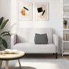 vidaXL Coussin de Dos Gris fonc&eacute; 45 x 20 x 35 cm tissu