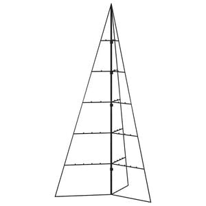 vidaXL Arbre de No&euml;l en m&eacute;tal pour d&eacute;coration noir 100 cm