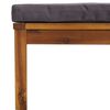 vidaXL Salon de jardin 6 pcs avec coussin Bois d'acacia solide