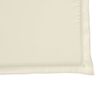 vidaXL Coussins de si&egrave;ge de jardin lot de 4 cr&egrave;me 45x45x2 cm carr&eacute;
