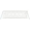 vidaXL Serre avec cadre en acier blanc 12 m&sup2; 6x2x2 m