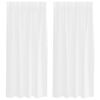 vidaXL Rideau en Voile 2 pc Blanc 175 x 140 cm Polyester