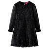 Robe &agrave; manches longues pour enfants noir 92