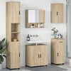 vidaXL Ensemble de mobilier de salle de bain 5 pcs Ch&ecirc;ne Sonoma
