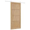 vidaXL Porte coulissante ORKDAL Marron 93 x 211 cm Pin massif