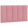 vidaXL Cadre de lit avec LED sans matelas Hanko rose 90x190 cm velours