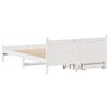 vidaXL Cadre de lit sans matelas blanc 150x200 cm bois de pin massif
