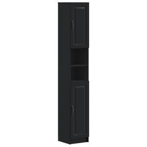 vidaXL Armoire de Salle de Bain avec &Eacute;tag&egrave;re Ouverte UTRECHT Noir