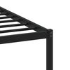 vidaXL Cadre de lit en métal sans matelas chêne fumé 80x200 cm