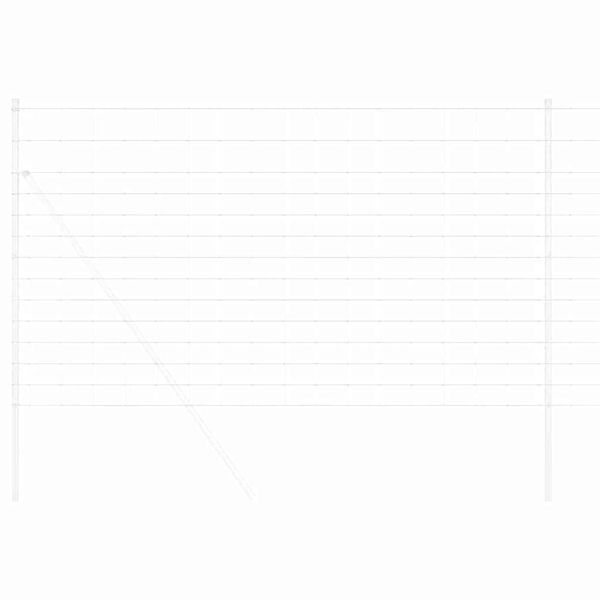 vidaXL Clôture de prairie Argent 25 x 1,4 m Acier galvanisé