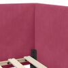 vidaXL Cadre de lit d'angle avec matelas 2 pcs Vert Velours
