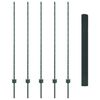 vidaXL Cl&ocirc;ture avec poteau Vert 1,4 x 10 m Acier et PVC