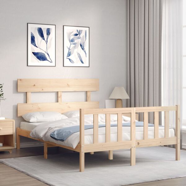 vidaXL Cadre de lit sans matelas 120x200 cm bois de pin massif
