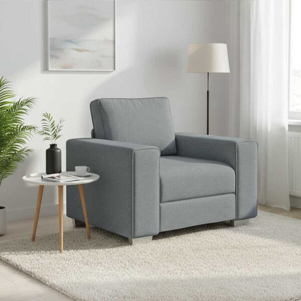 vidaXL Canap&eacute; Gris clair 100 x 77 x 82 cm tissu