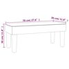 vidaXL Banc Cr&egrave;me 70x30x30 cm Tissu