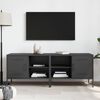 vidaXL Meubles TV 2 pcs noir 68x39x50,5 cm acier