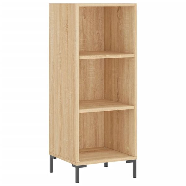 vidaXL Buffet chêne sonoma 34,5x32,5x90 cm bois d'ingénierie