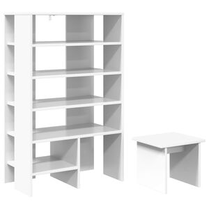 vidaXL Cabinet &agrave; chaussures 2 pc 62 x 35 x 100 cm Bois d'ing&eacute;nierie