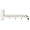 vidaXL Cadre de lit avec t&ecirc;te de lit sans matelas blanc 120x190 cm