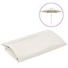 vidaXL Tissu de remplacement pour parasol d'ext&eacute;rieur Blanc 300 cm