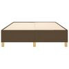 vidaXL Cadre de lit marron fonc&eacute; 140x190 cm tissu