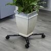 Nature Support roulant r&eacute;glable pour plantes 4 bras M&eacute;tal Noir