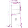 vidaXL Buffet haut Gris b&eacute;ton 69,5x34x180 cm Bois d'ing&eacute;nierie