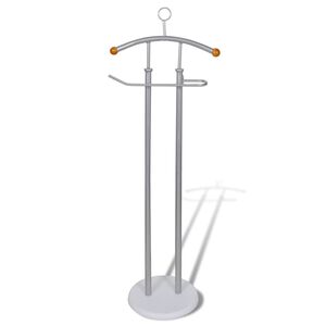 vidaXL Support valet pour manteaux chemises Cadre en m&eacute;tal