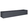 vidaXL Cache-pot de jardin Anthracite 360 x 80 x 60 cm