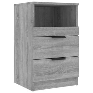 vidaXL Tables de chevet Sonoma gris Standard Engineered wood