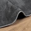 vidaXL Tapis OVIEDO &agrave; poils courts anthracite &Oslash; 80 cm