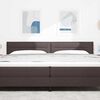 vidaXL T&ecirc;te de lit Marron fonc&eacute; 200 cm Cuir synth&eacute;tique