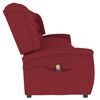 vidaXL Fauteuil de massage inclinable à 4 places rouge bordeaux tissu
