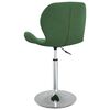 vidaXL Chaises pivotantes &agrave; manger lot de 2 Vert fonc&eacute; Velours
