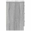 vidaXL Table de chevet Sonoma gris 38x35x56 cm Bois d'ing&eacute;nierie