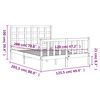 vidaXL Cadre de lit sans matelas blanc 120x200 cm bois de pin massif