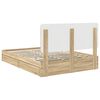 vidaXL Lit de Rangement Ch&ecirc;ne Sonoma 160 x 200 cm Bois d'ing&eacute;nierie