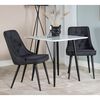 Venture Home Chaises &agrave; manger lot de 2 Velvet Deluxe Polyester noir