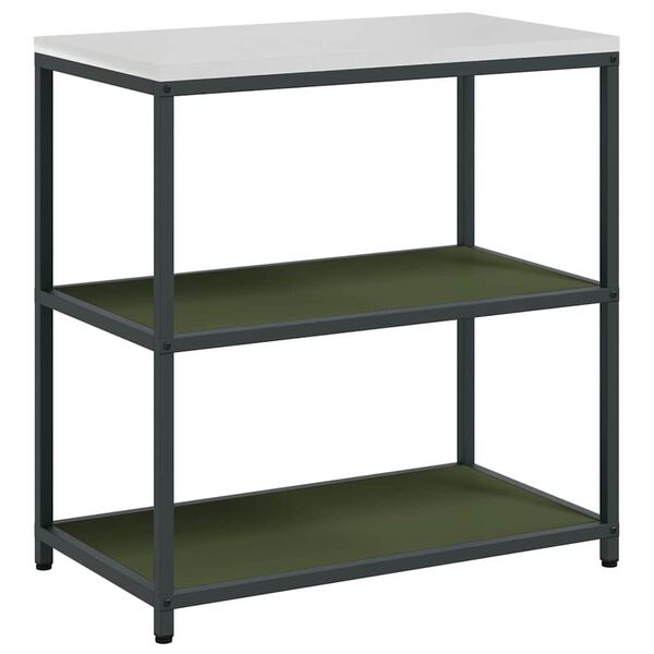vidaXL Rangement de cuisine Vert olive 60 x 50 x 92 cm Acier