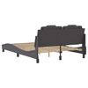 vidaXL Cadre de lit Viana avec LED sans matelas gris 140x200 cm