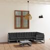vidaXL Salon de jardin 6 pcs avec coussins Bois de pin massif