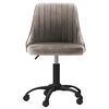 vidaXL Chaises pivotantes &agrave; manger lot de 2 gris clair velours