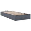 vidaXL Cadre de lit ottoman sans matelas gris foncé 90x190 cm velours