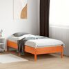 vidaXL Cadre de lit sans matelas cire marron 90x190 cm bois pin massif