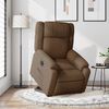 vidaXL Fauteuil inclinable &eacute;lectrique marron tissu