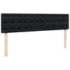 VidaXL Cadre de lit ottoman avec matelas noir 200x200cm velours