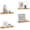 vidaXL &Eacute;tag&egrave;re Murale 4 pcs Marron 60 x 9 x 3 cm Bois d'ing&eacute;nierie