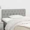 vidaXL T&ecirc;te de lit Gris clair 90x7x78/88 cm Tissu