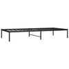 vidaXL Cadre de lit m&eacute;tal sans matelas noir 90x200 cm