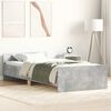 vidaXL Cadre de lit sans matelas gris b&eacute;ton 90x200 cm